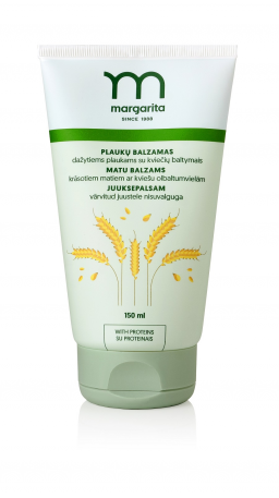 MARGARITA plaukų balzamas dažytiems plaukams su kviečių baltymais 150ml