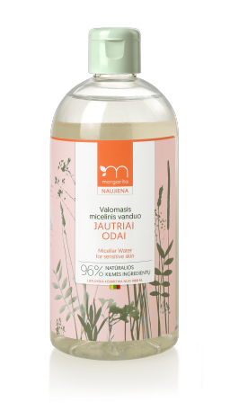 MARGARITA JAUTRIAI ODAI Micelinis vanduo jautriai odai, 400ml