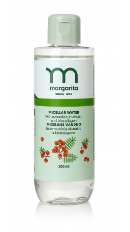 MARGARITA Micelinis vanduo su šermukšnių ekstraktu ir biokolagenu 200ml