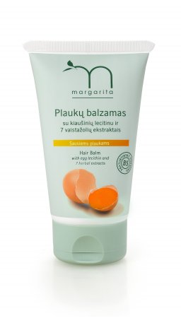 MARGARITA Plaukų balzamas su kiaušinių lecitinu ir 7 vaistažolių ekstraktais sausiems plaukams 150ml